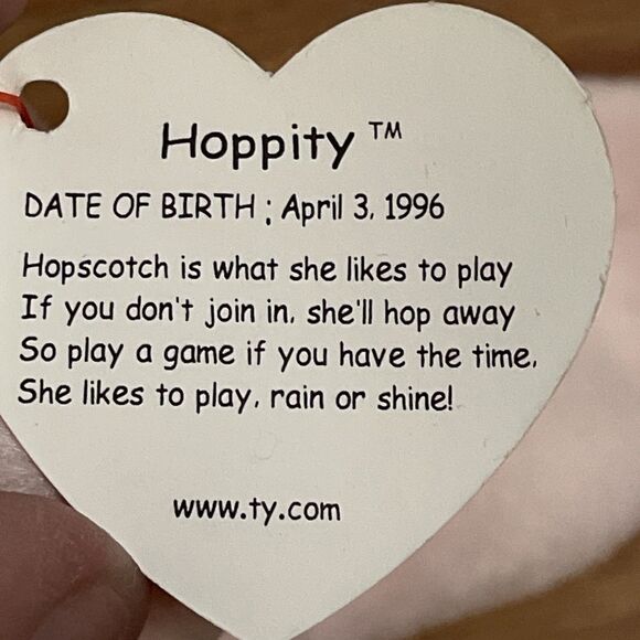 TY Lot of 6 1990s Retired Bunny Beanie Babies Floppity Hippie Nibbler Hippity - Picture 13 of 15